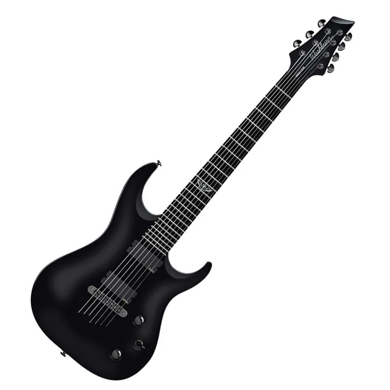 Save Now Washburn PXM27EC Parallaxe 7-String Double Cut Electric Guitar (Black)