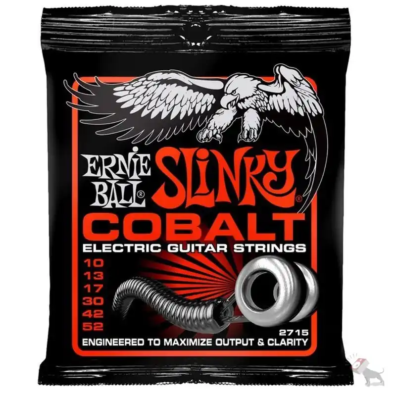 While Supplies Last Ernie Ball 2715 Cobalt Skinny Top Heavy Bottom Electric Guitar Strings (10-52)