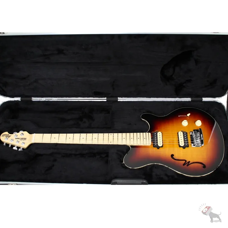 Handmade Ernie Ball Music Man Axis Super Sport Semi-Hollow Body Electric Guitar with Tremolo