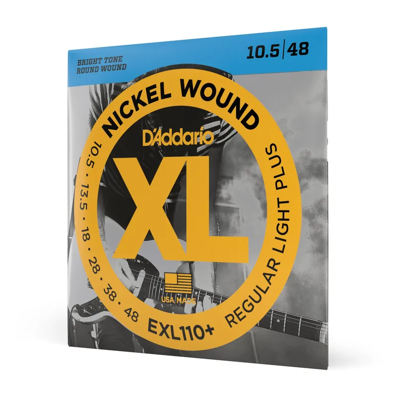 5 Sets of D'addario EXL110+ Plus Regular Lite Plus 10.5-48 Guitar Strings Affordable
