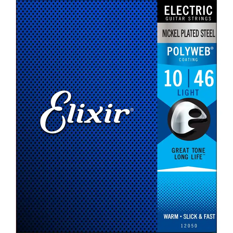 Elixir 12050 Polyweb Light Electric Guitar Strings (10-46) High Quality