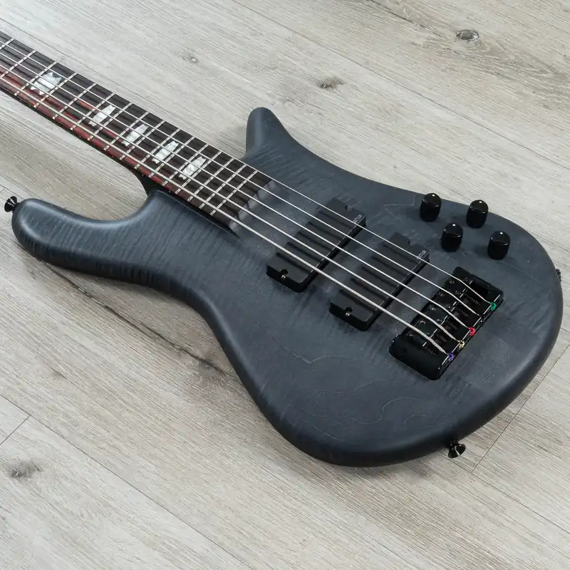 Brand New Spector Euro 5 LX Neck-Thru 5-String Bass, Rosewood Fretboard, Transparent Black Stain Matte