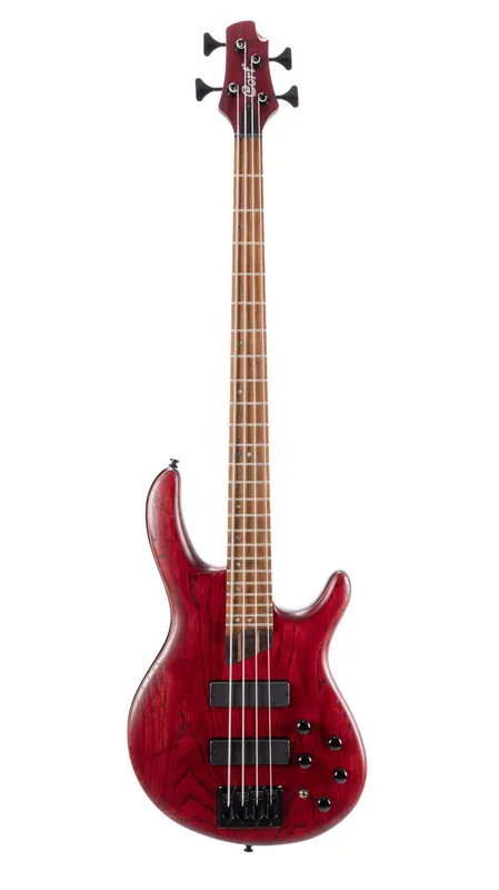 Cort B4ELEMENTOPBR Artisan Series B4 Element Bass Guitar. Open Pore Burgandy Red Markdown