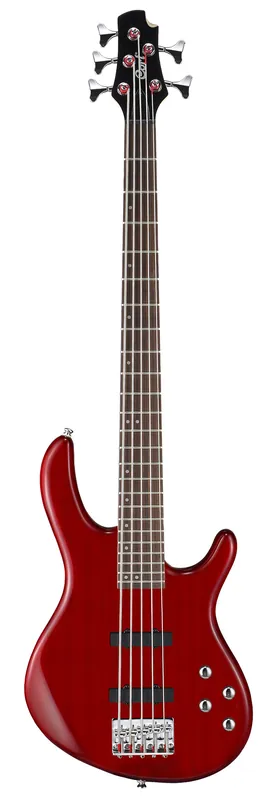 Cort ACTIONBASSVPLUSTR Action 5 String Bass Guitar. Trans Red Discount