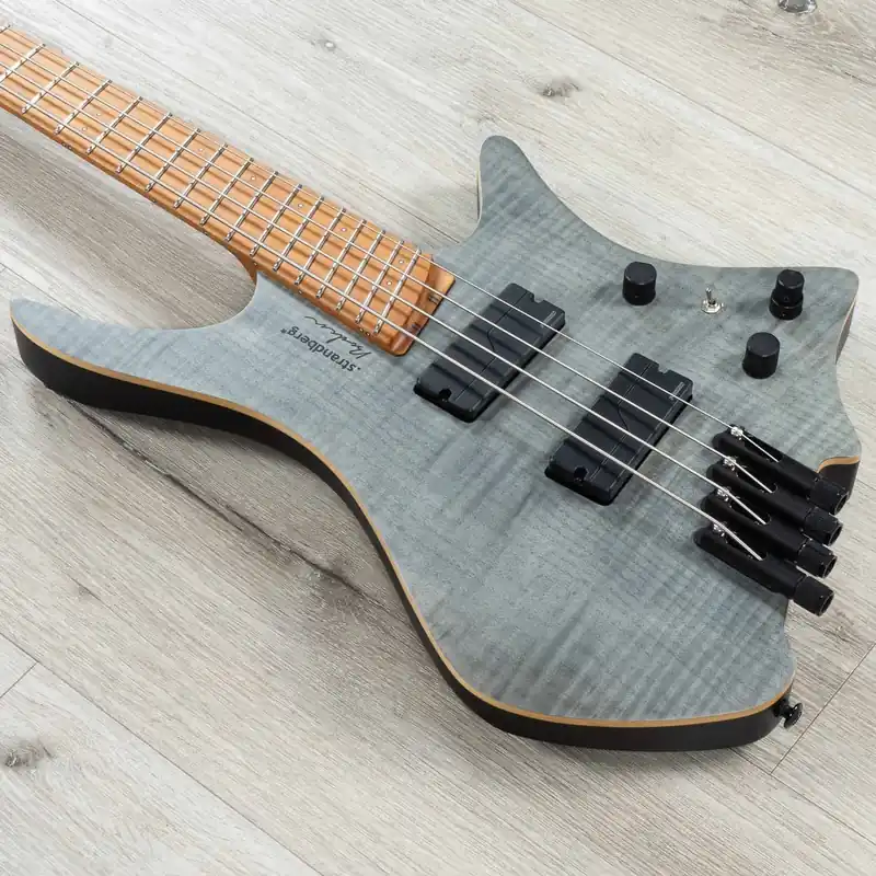 Get Yours Strandberg Boden Bass Standard 4 Headless Multi-Scale Bass, Roasted Maple Fretboard, Charcoal