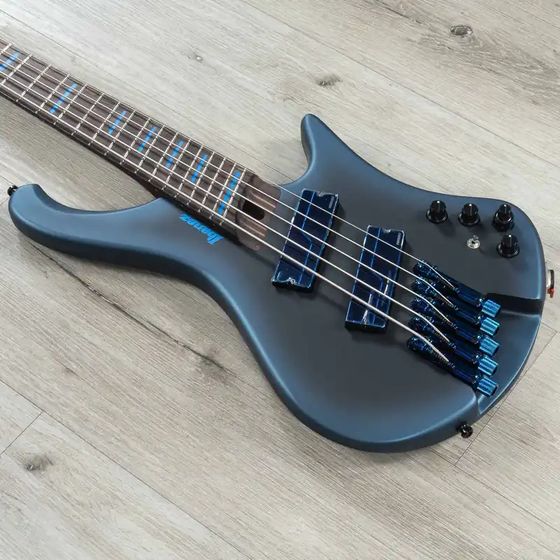 Ibanez Bass Workshop EHB5MSBSP EHB 5-String Multi-Scale Bass, Midnight Arctic Ocean Matte Certified