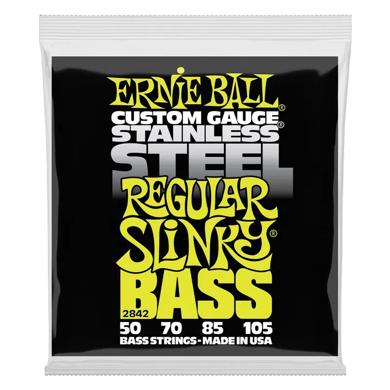 Special Offer Ernie Ball 2842 Hybrid Slinky Stainless Steel Electric Bass Strings, 50-105