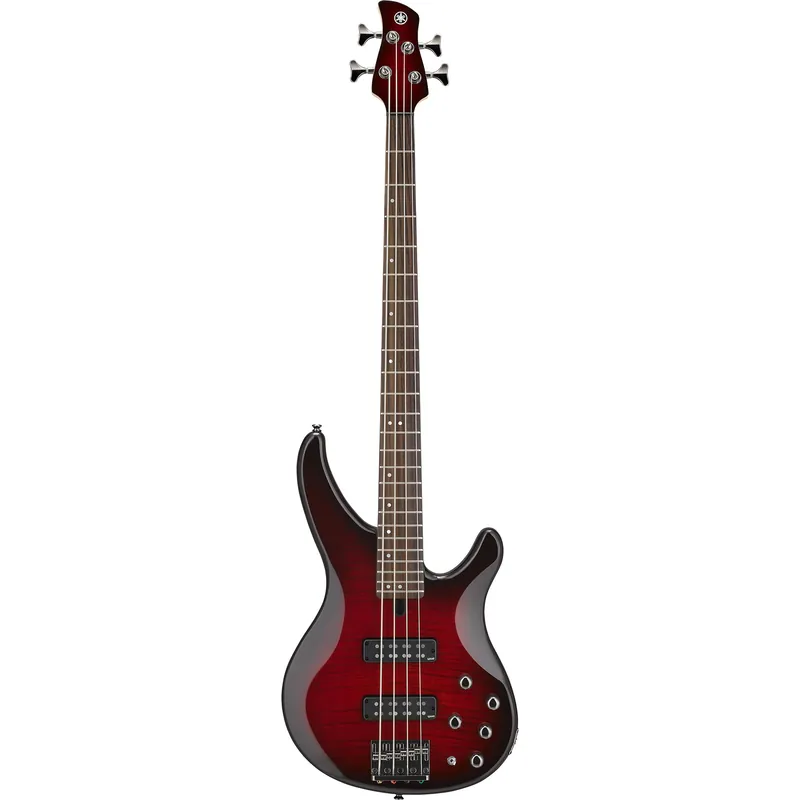 Yamaha TRBX604FM Bass, Rosewood Fretboard, Flame Maple Top, Dark Red Burst Direct From Factory