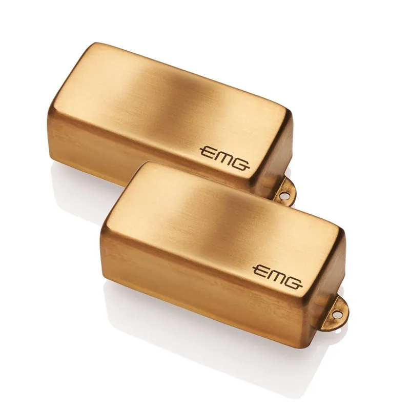 Fresh Stock EMG Les Claypool 'Pachyderm Gold' PA Precision Bass Pickup Set Brushed Gold