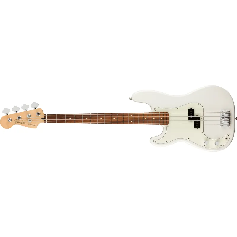 Fender Player Precision Bass Left-Handed, Pau Ferro Fingerboard, Polar White Instant Buy