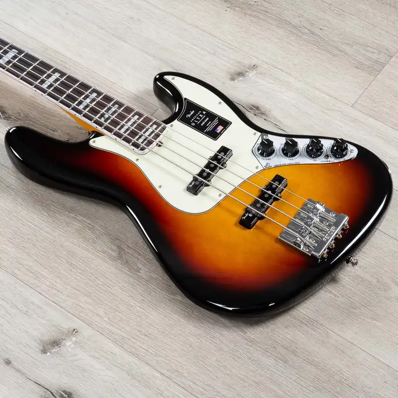 Same Day Shipping Fender American Ultra Jazz Bass Guitar, Rosewood Fingerboard, Ultraburst