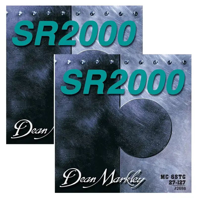 Big Sale 2 Sets of Dean Markley 2698 SR2000 6-String Medium Custom Bass Strings (27-127)