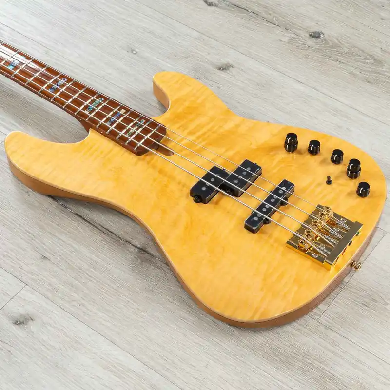Sire Marcus Miller P10dx 4-String Bass, Roasted Flame Maple Fretboard, Natural Mega Sale