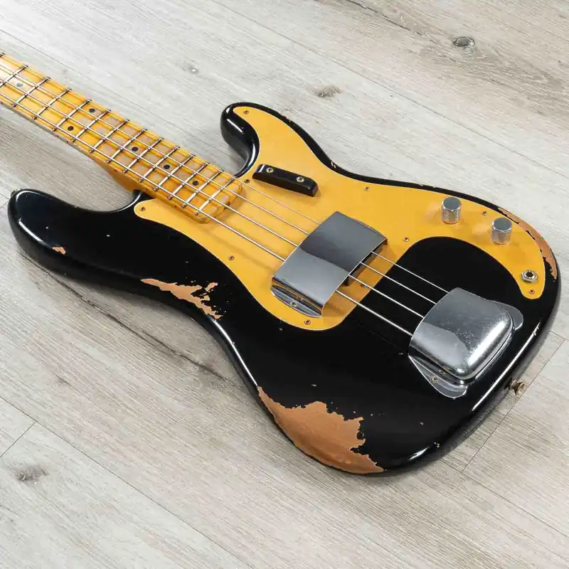 Fender Custom Shop '58 Precision Bass Heavy Relic, Maple Fretboard, Aged Black Don’t Miss Out