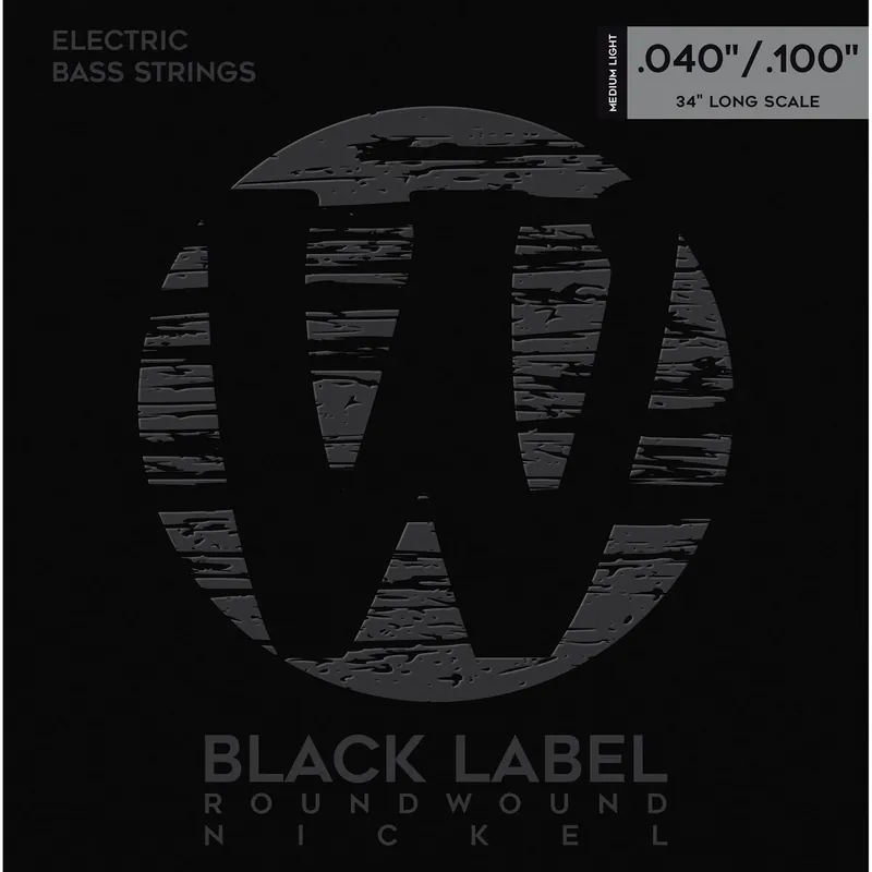 Warwick Black Label Bass Strings, Nickel-Plated Steel, 4-String, 40-100 Get Yours