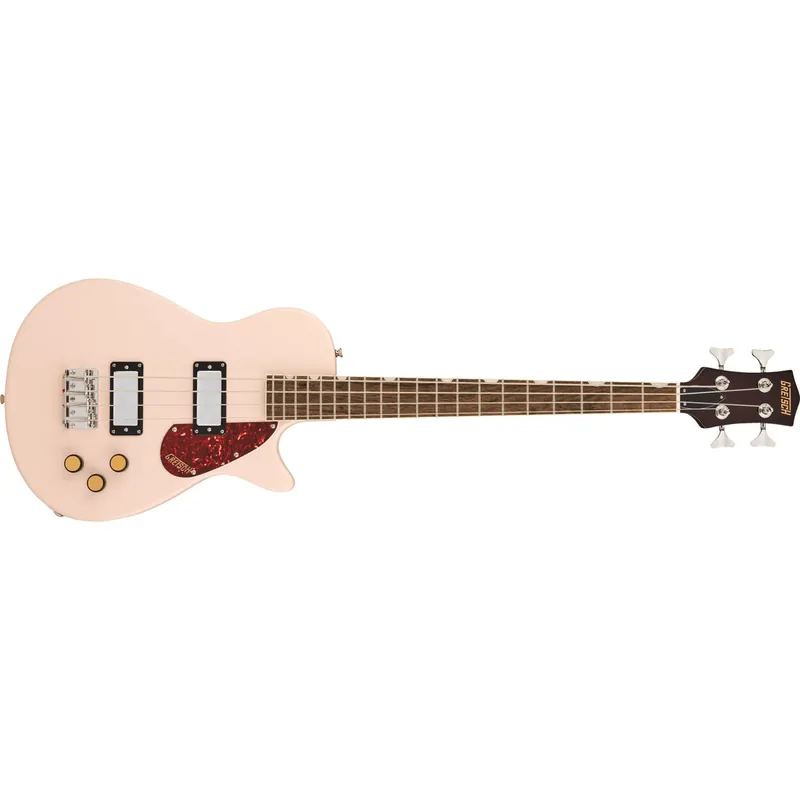 Gretsch Streamliner Jet Club Single-Cut Bass, Laurel Fretboard, Shell Pink Free Returns