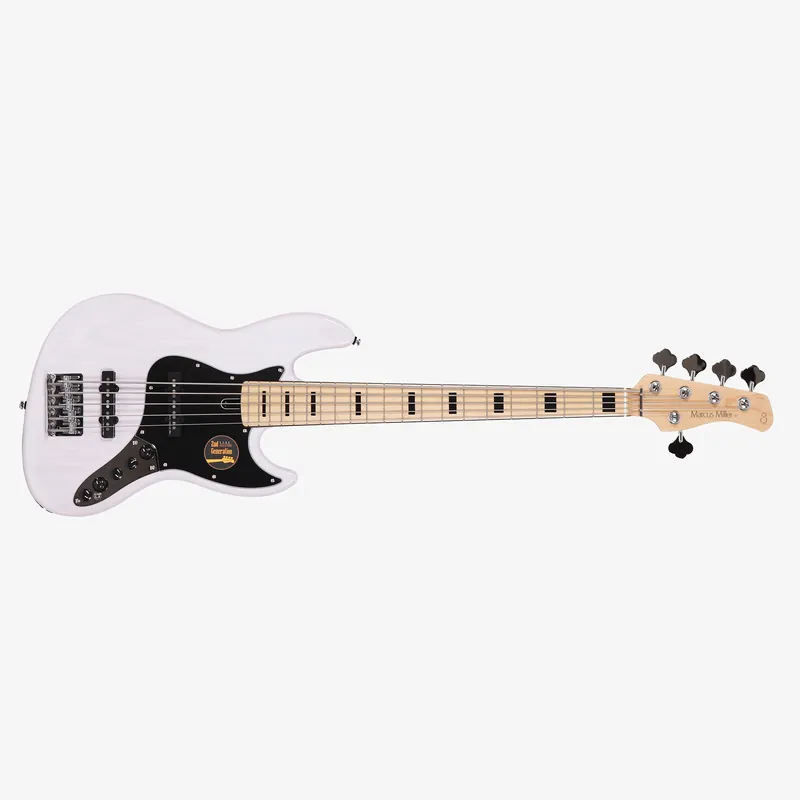Sire Marcus Miller V7 Vintage 2nd Generation Ash 5-String Bass, Maple Fretboard, White Blonde Free Delivery