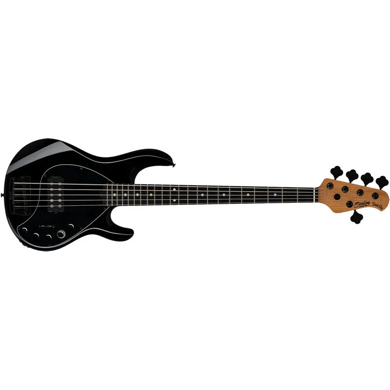 Must Have Sterling by Music Man DarkRay 5 StingRay 5-String Bass, Ebony Fretboard, Darkglass Preamp, Black