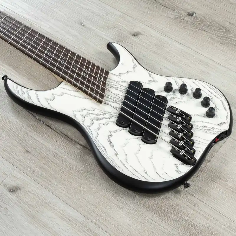 Dingwall Custom Shop Z3 Multi-Scale 6-String Bass, Wenge Fretboard, Super-Fatty II Pickups, White with Black Ceruse Time-Limited