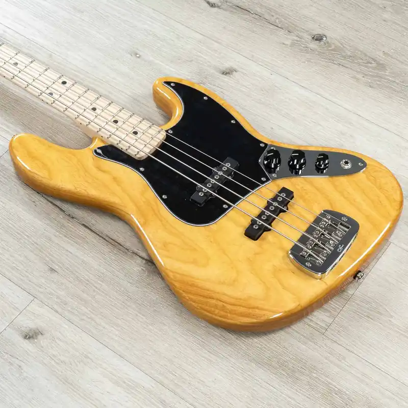 Special Discount G&L USA Fullerton Deluxe JB MFD Bass, Maple Fretboard, Vintage Natural