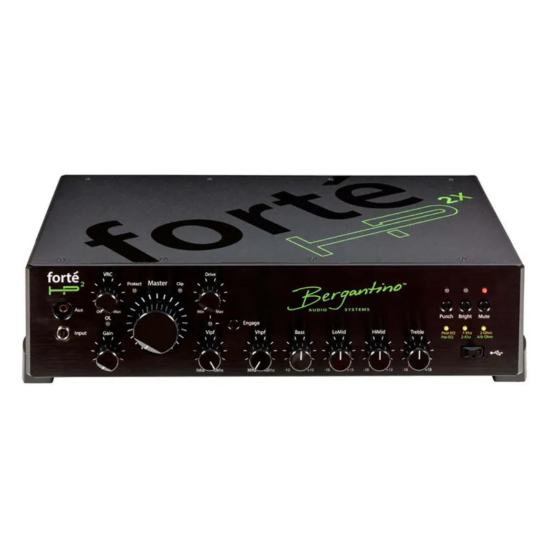 Bergantino Forte HP2X 1200-Watt Hyper-Powered Lightweight Class D Bass Amp Head Worldwide Shipping