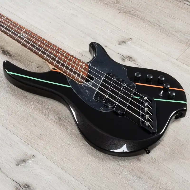 Trusted Brand Dingwall JT-3 John Taylor Signature Multi-Scale 5-String Bass, Metallic Black Gloss