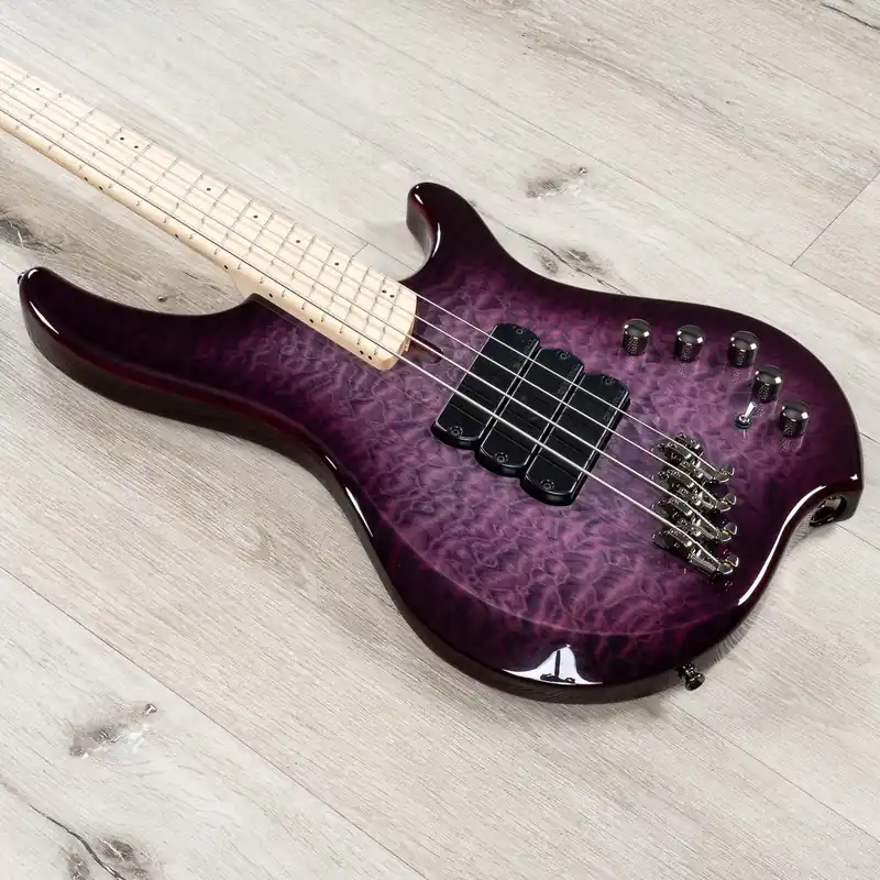 Dingwall Combustion 4 Multi-Scale Bass, Maple Fingerboard, Ultravioletburst Quilt Exclusive