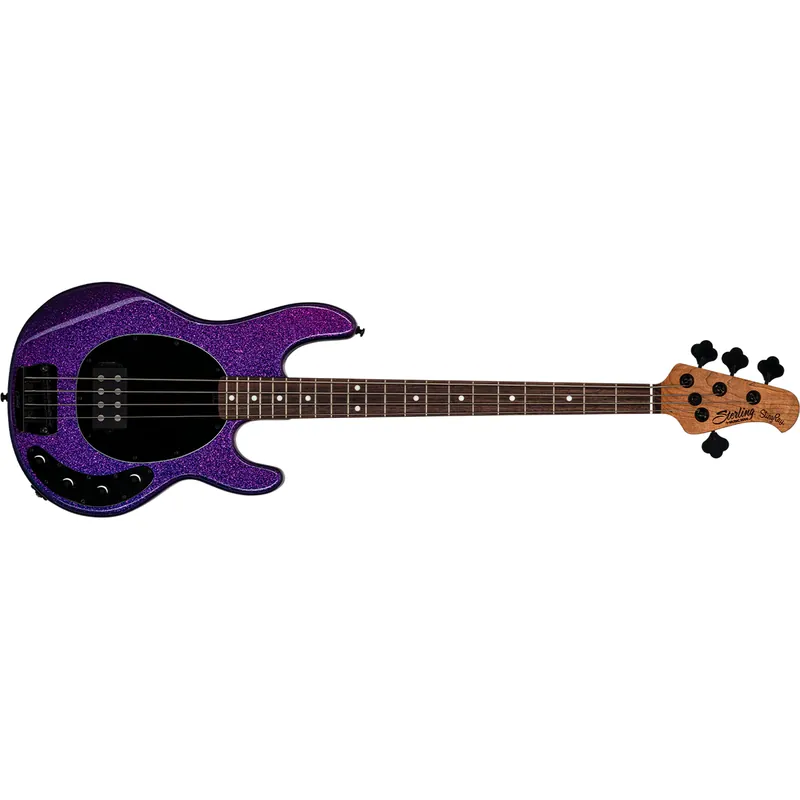 Sterling by Music Man StingRay RAY34 Bass, Rosewood Fretboard, Roasted Maple Neck, Purple Sparkle Direct From Manufacturer