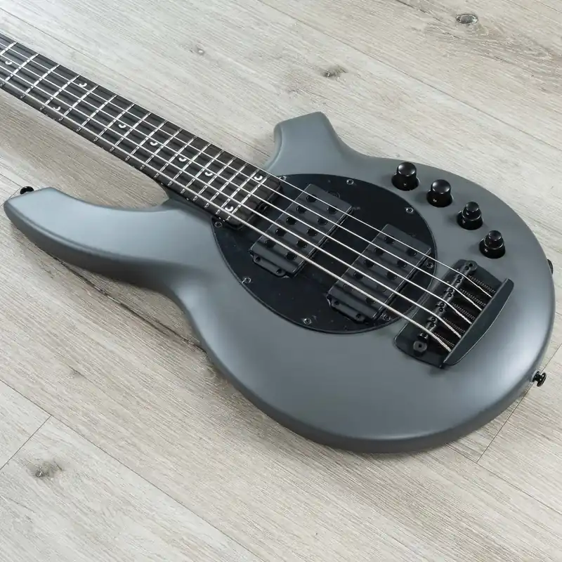 Ernie Ball Music Man Bongo 5 HH 5-String Bass, Ebony Fretboard, Titan Gray Affordable