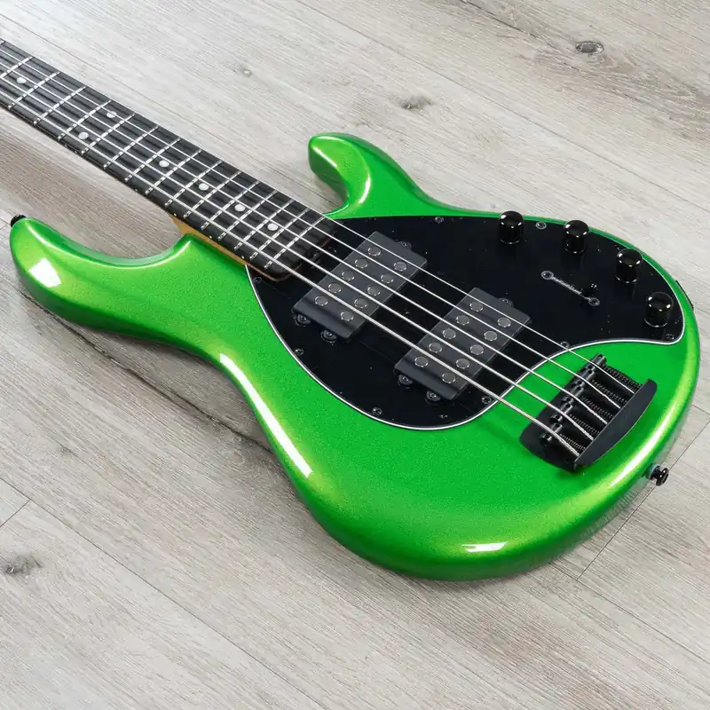 Ernie Ball Music Man StingRay Special 5 HH 5-String Bass, Ebony Fretboard, Kiwi Green Today Only
