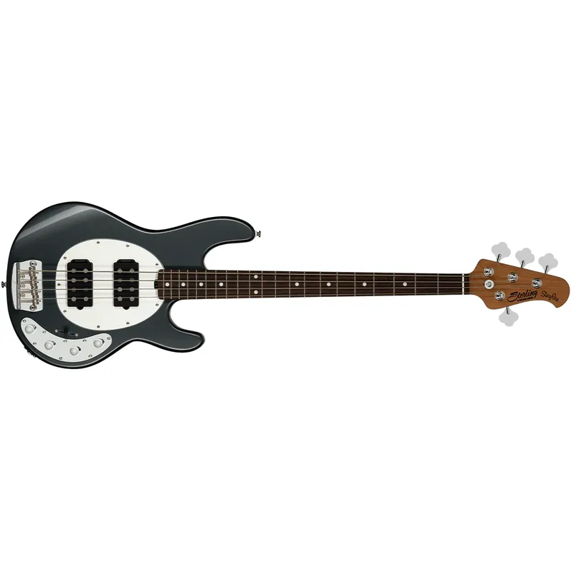 Sterling by Music Man StingRay 4 RAY34 HH Bass, Rosewood Fretboard, Charcoal Frost Reduced Price