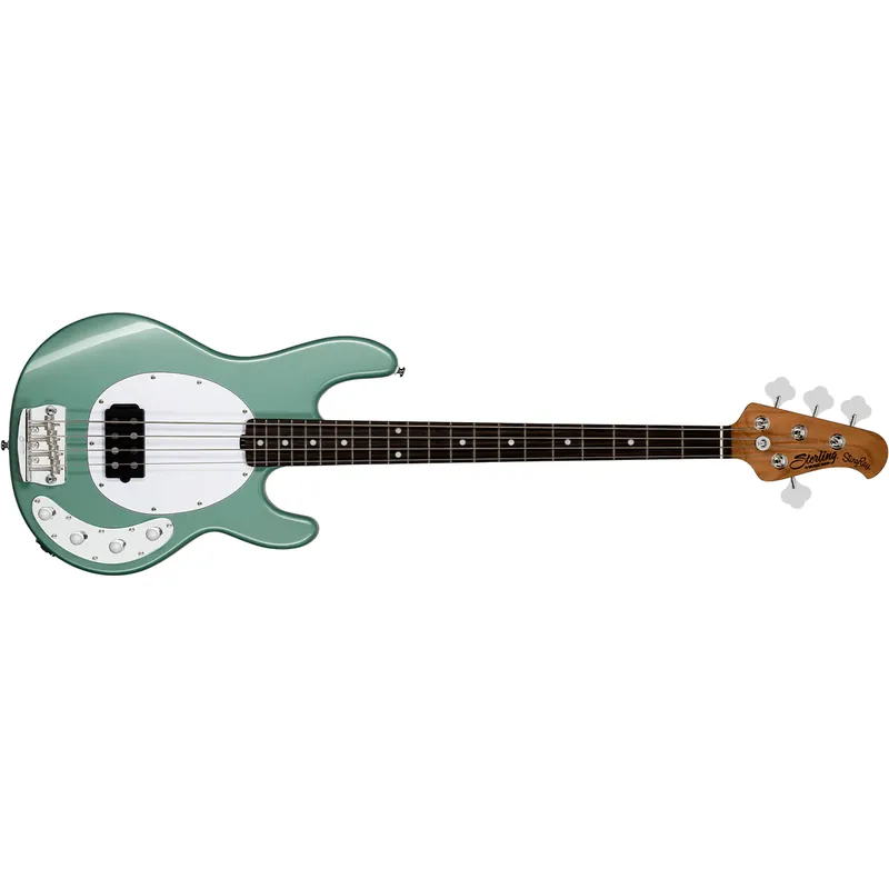 Best Seller Sterling by Music Man StingRay 4 RAY34 Bass, Rosewood Fretboard, Dorado Green