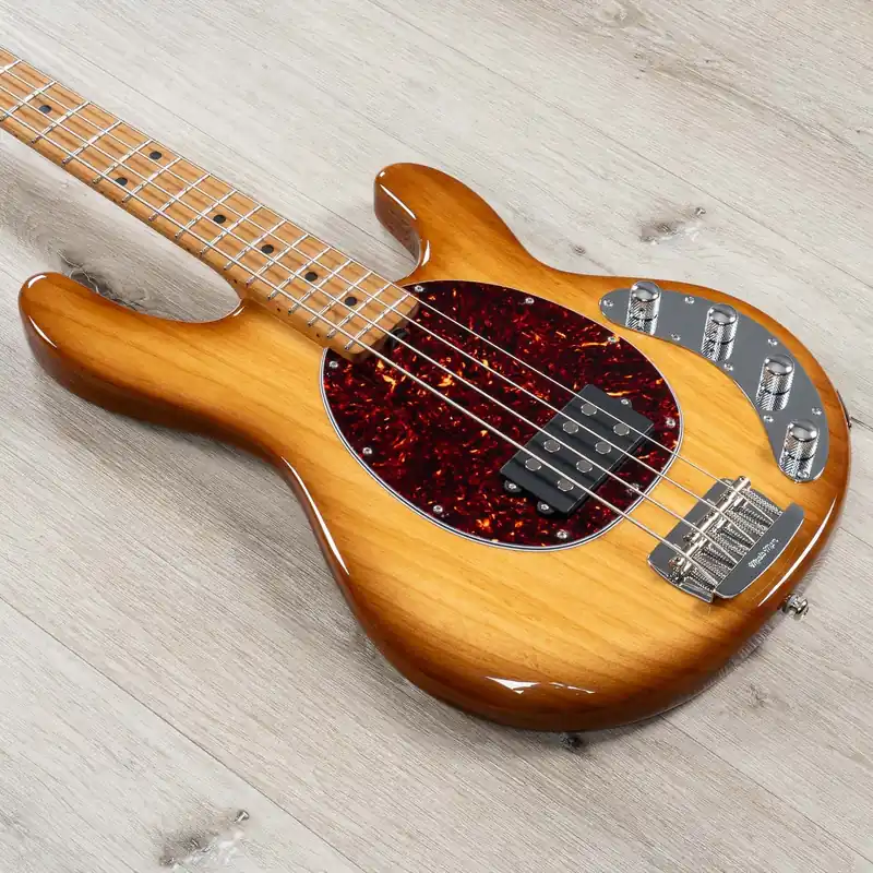 Ernie Ball Music Man StingRay Special H Bass, Roasted Maple Fretboard, Hot Honey Original