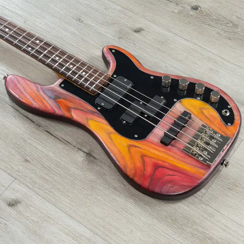 McGrath Thunderhorse IV Bass, Rosewood Fretboard, EMG PJ Pickups, Cosmic Desert Clearance