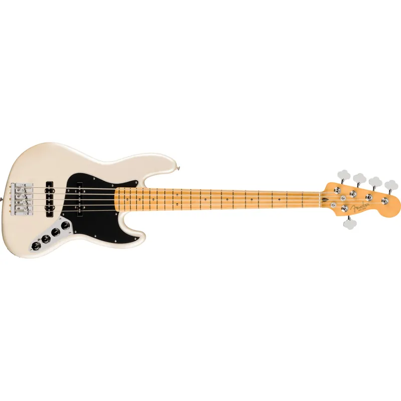 Fender Player II Modified Active Jazz Bass V 5-String Bass, Maple Fretboard, Olympic Pearl Exclusive Offer