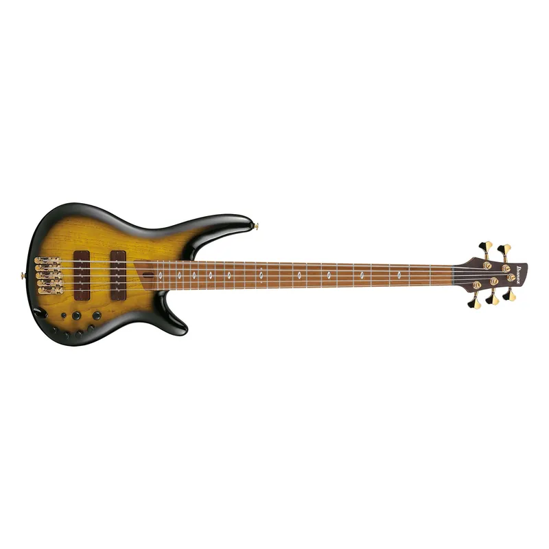 Flash Sale Ibanez SR4505 SR Prestige 5-String Bass, Roasted Maple Fretboard, Nordstrand Pickups, Desert Sunset Burst