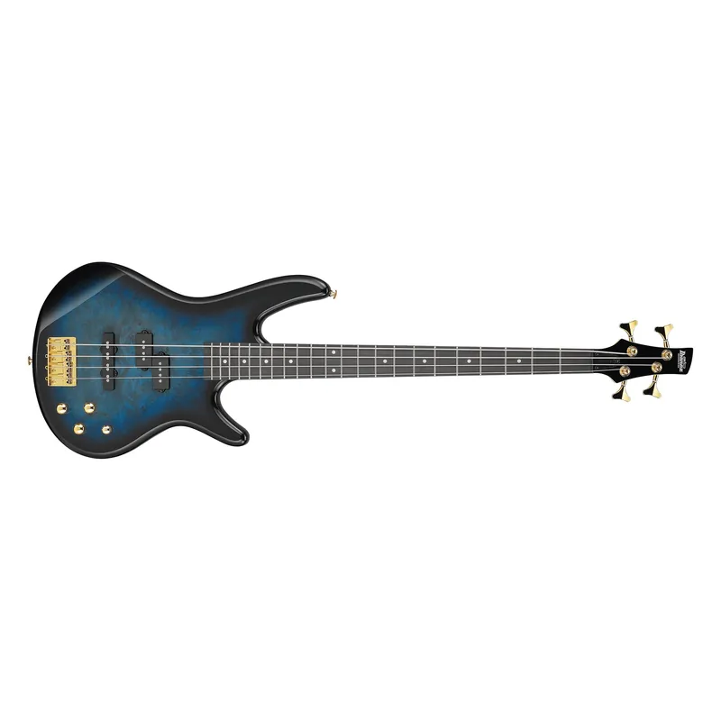While Supplies Last Ibanez GSR200PC SR Bass, Purpleheart Fretboard, Transparent Marine Burst