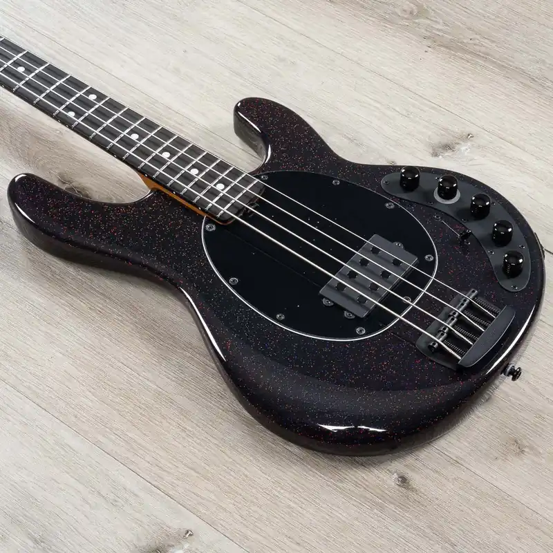 Ernie Ball Music Man StingRay DarkRay 4 Bass, Ebony Fretboard, Dark Rainbow Money Back Guarantee