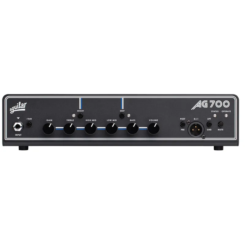 Aguilar AG Series 2nd Gen AG 700 V2 700-Watt Lightweight Compact Bass Amp Head Viral