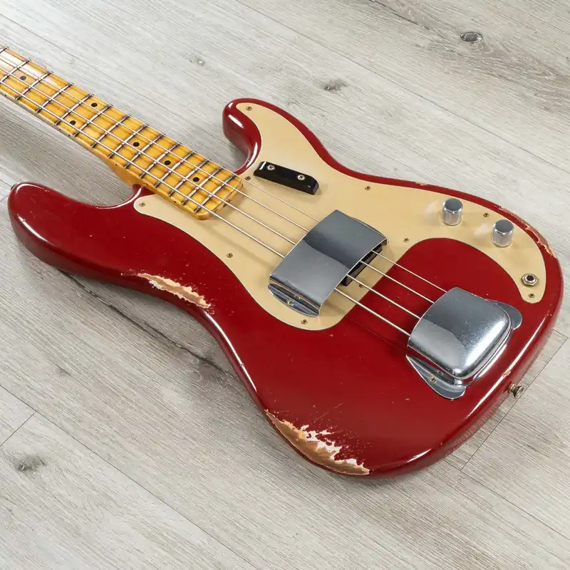 Fender Custom Shop Limited Edition P-Jazz Bass Relic, Quartersawn Maple Fingerboard, Aged Cimarron Red Sale