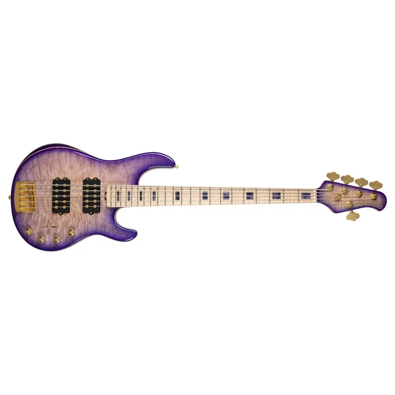 Ernie Ball Music Man BFRMoonbeamStingRay Special 5 HH 5-String Bass, Figured White Maple Fretboard, Trans Purple Burst Markdown