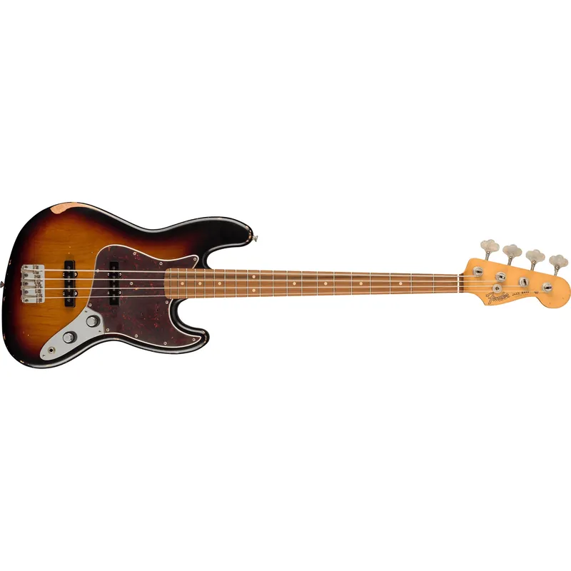 Discount Fender 60th Anniversary Roadworn '60s Jazz Bass, Pau Ferro, 3-Color Sunburst
