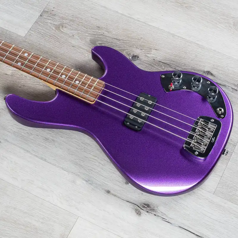 G&L USA L-1000 CLF Research Reissue Bass, Royal Purple Metallic, Slim Neck, Caribbean Rosewood Fan Favorite