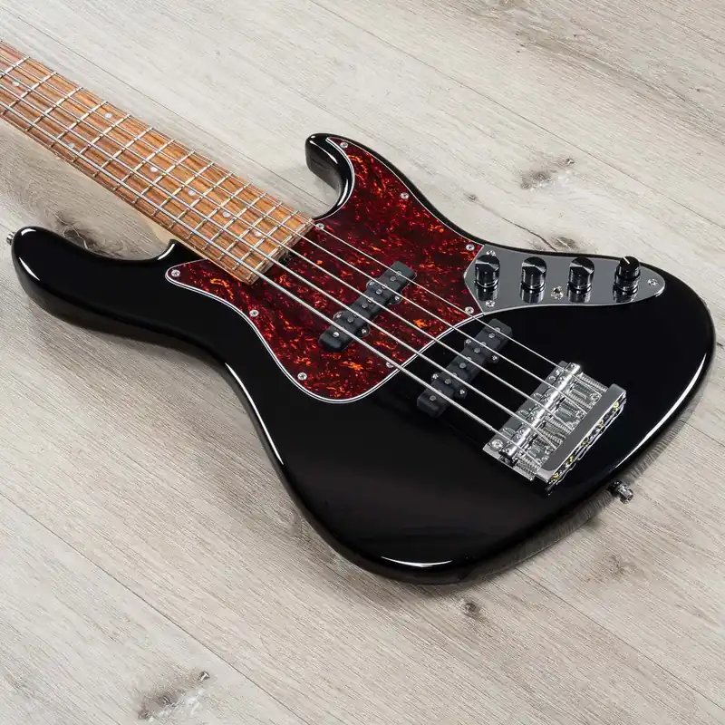 Low Price Sadowsky MetroLine 22-Fret Will Lee Artist Line 5-String Bass, Red Alder Body, Solid Black High Polish