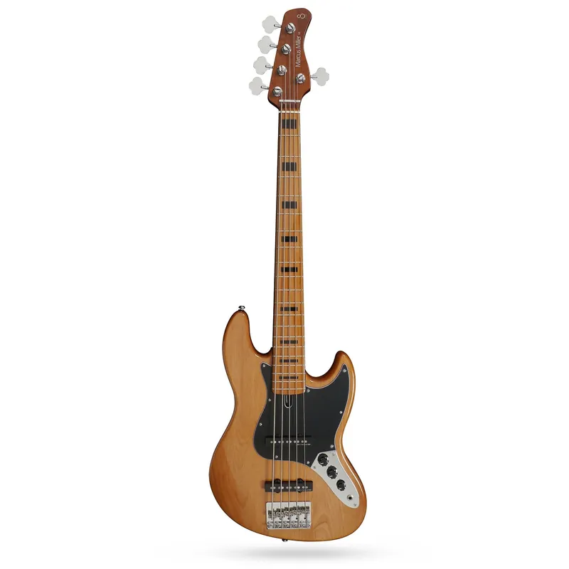 Same Day Shipping Sire Marcus Miller V5 5-String Bass Guitar, Roasted Maple Fretboard, Natural