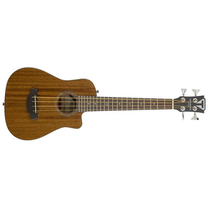 Free Shipping Traveler Guitar Redlands Mini Bass Compact Acoustic Bass Guitar w/ Gig Bag, Mahogany