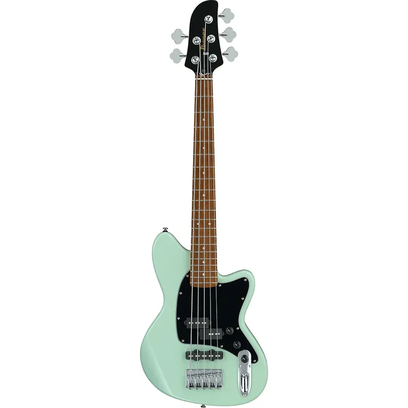 Discount Ibanez TMB35MGR Talman Bass Standard 30Scale 5-String Electric Bass Guitar, Jatoba Fretboard, Mint Green