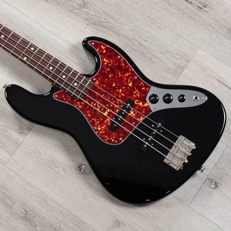 Suhr Classic J Bass Guitar, Indian Rosewood Fretboard, Tinted Maple Neck, Black Fast Shipping
