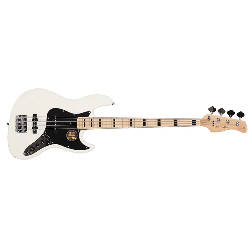 Sire V7 Vintage 2nd Gen Bass Guitar, Alder Body, Maple Fretboard, AWH Antique White Best Choice