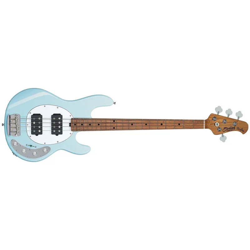 Sterling by Music Man RAY34HH Bass Guitar, Roasted Maple Fretboard, Daphne Blue Fast Shipping